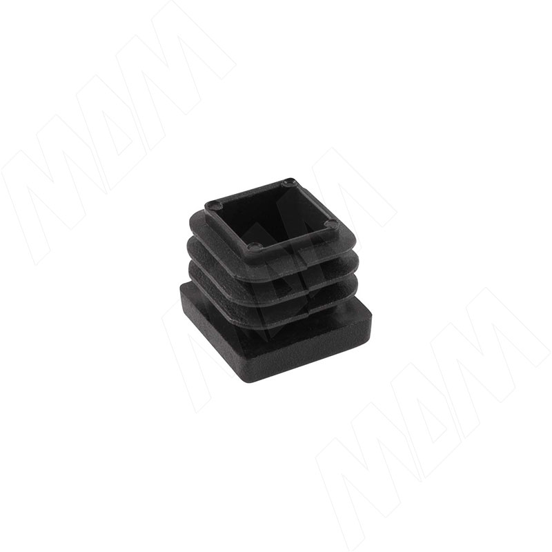 Купить заглушка-подпятник для трубы 20х20, черный