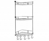 Полка металлическая тройная, угловая, К-1233