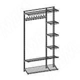 Home Space, прихожая ширина 1260мм, глубина 335 мм, 2 проема по 900 и 300 мм