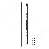 Термоизоляционная планка для духового шкафа универсальная, черная, комплект 2 шт.