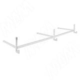 Комплект для вешалки хром матовый