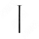 Левадия опора для стола круглая D51, H820+18 мм, черный (RAL 9005, муар)