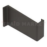 Заглушка для мебельного навеса, пластик, серая, левая