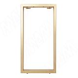 Пилар опора для стола П-образная, 60х30, 445xH870 (+10 мм), золото матовое