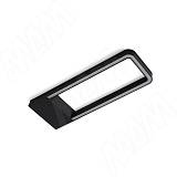 LINEO Светильник без выключателя, 186*67 мм, черный, 24V, нейтральный белый 3900К, 5W