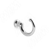 Крючок однорожковый хром