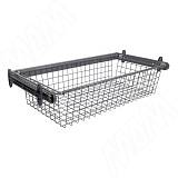 BELLE Корзина для белья, 800 мм, глубина 350 мм, графит. полн. выдв.