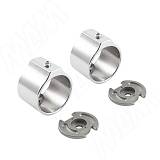 Штангодержатель для круглой трубы D25, с винтом, хром