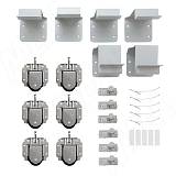 PRIDE комплект роликов и аксессуаров на 3 двери (ролики, стопоры, кронштейны)