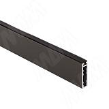 VOGUE Штанга прямоугольная 30х8, графит (краска), с черным демпфером, L-1000