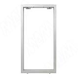 Пилар опора для стола П-образная, 60х30, 445xH870 (+10 мм), хром матовый (RAL 9006, муар)