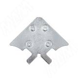 INTEGRO Уголок для сборки широкого рамочного профиля, 4 отверстия