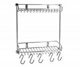 Полка металлическая двойная, прямая, К-1422