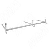 Комплект для вешалки хром матовый