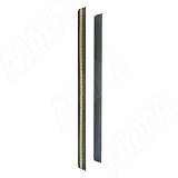 Термоизоляционная планка плоская, черная, комплект 2 шт.