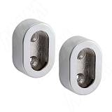 Штангодержатель для овальной штанги, серебро