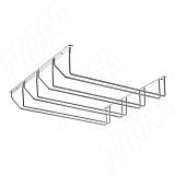 Секция из 4-х бокалодержателей, крепл. на саморезы, хром