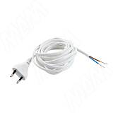 Шнур сетевой, вилка S52, 2 м, белый