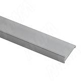 Декоративный профиль для 3708 и 2061, с ручкой, серебро, L-2600