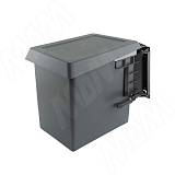 SWING 2.0 Ведро для мусора подвесное 15л с крышкой, с крепежом, цвет серый RAL7042