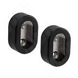 Штангодержатель для овальной штанги, черный