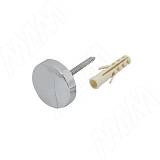 Крепление зеркала 4-5 мм. к стене, D24, хром