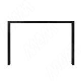 Лион опора для стола П-образная, 595х400 мм, черный (RAL 9005, муар)