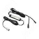 Выключатель инфракрасный (IR) на преграду, врезной, хром матовый, 12/24V, 36/72W