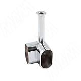 Штангодержатель для овальной штанги угловой, хром