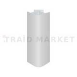 Уголок 90 градусов универсальный (высота 150), алюминий матовый