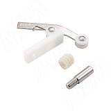 Фиксатор для 2-х распашных дверей, никель