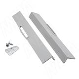 К-т торц. заглушек для фасада ящика (серый)