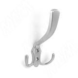 Крючок трехрожковый хром матовый