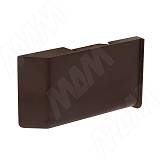 K020 Заглушка для мебельного навеса, пластик, коричневая, левая