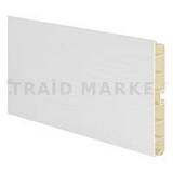 Цоколь пластиковый (высота 100, длина 4000 мм), белое дерево