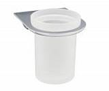 Стакан для зубных щеток стеклянный, К-8328