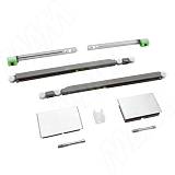 Yutu комплект роликов для одной стеклянной двери до 15 кг, два доводчика