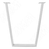 Ланус опора для стола V-образная, 80х20, H711+10 мм, белый, 1шт.