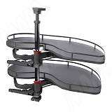 FLY MOON 3.0 GALAXY VGF, механизм угловой пов., 2 полки, эллипт. прут., противоск. покр., с доводчиком, графит, правый