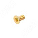 Винт с потайной головкой под крест, M4x8, золото