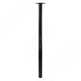 Левадия опора для стола круглая D51, H1103+18 мм, черный (RAL 9005, муар)