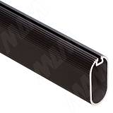 Штанга овальная 15х30, с пазом под демпфер, черная (анод), L-3000