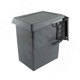 SWING 2.0 Ведро для мусора подвесное 18л с крышкой, с крепежом, цвет серый RAL7042