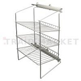 DREAM Полка для обуви, 3-х уровн. выдв., крепл./бок.