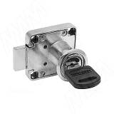 Замок для 1-ой двери, выдвижной, "мастер-ключ", хром