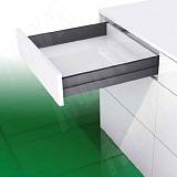 NOVA PRO SCALA [S] Стандартный ящик без рейлингов, h90 мм, открывание от нажатия/плавное закрывание, графит, 450 мм