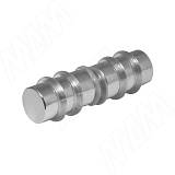 Полкодержатель двухсторонний, держатель для стекла, хром