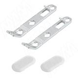 NOVA PRO DELUXE комплект фиксаторов к фасаду и заглушек, белый