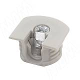 Эксцентрик усиленный в пластиковом корпусе 16 мм с бортиком, серый