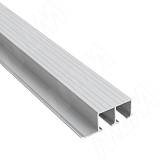 Yutu направляющая двойная верхняя для стеклянных дверей, серебро, L-3000